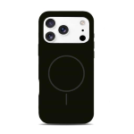 Cover silicone serie MAGSILK per iPhone 17 Pro Max Nero