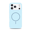 Cover silicone serie MAGSILK per iPhone 17 Pro Max Celeste