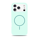 Cover silicone serie MAGSILK per iPhone 17 Pro Max Mint Green