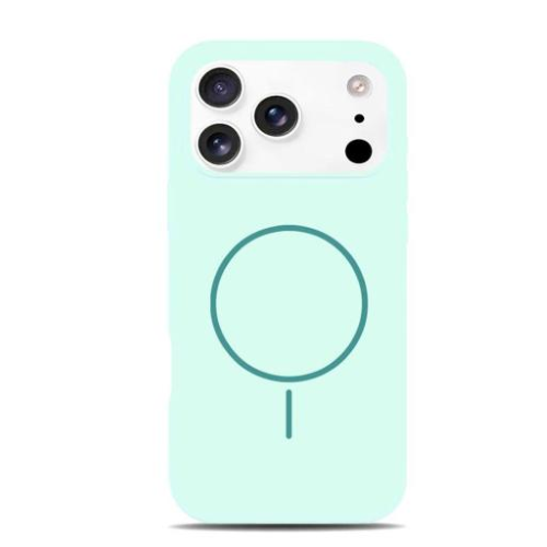 Cover silicone serie MAGSILK per iPhone 17 Pro Max Mint Green